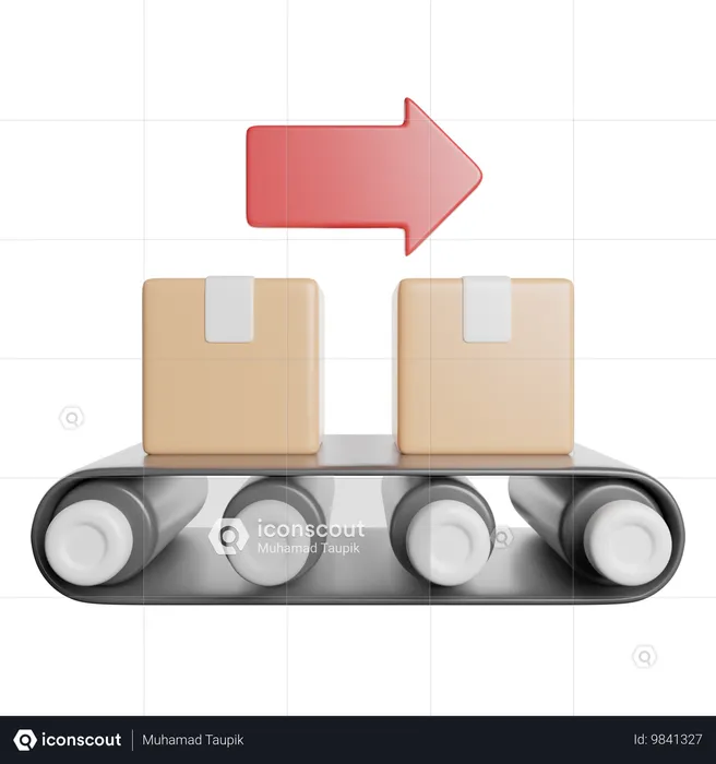 Moving Package  3D Icon