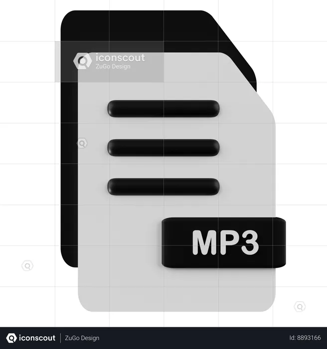 Arquivo mp3  3D Icon