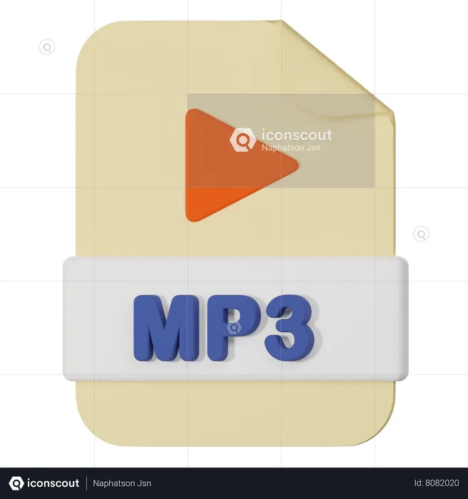 Arquivo mp3  3D Icon