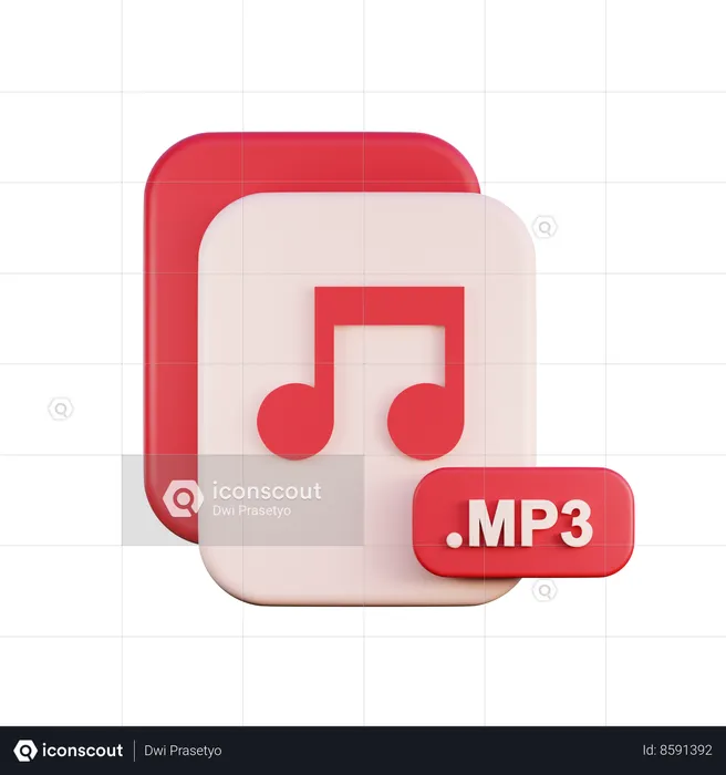 Fichier mp3  3D Icon