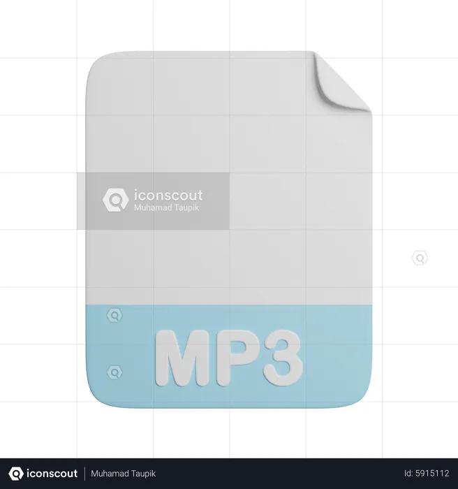 Fichier mp3  3D Icon