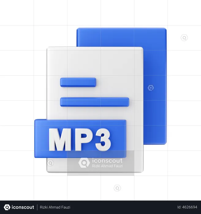 Mp 3 File  3D Illustration