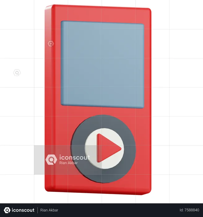 Mp 3 Player  3D Icon