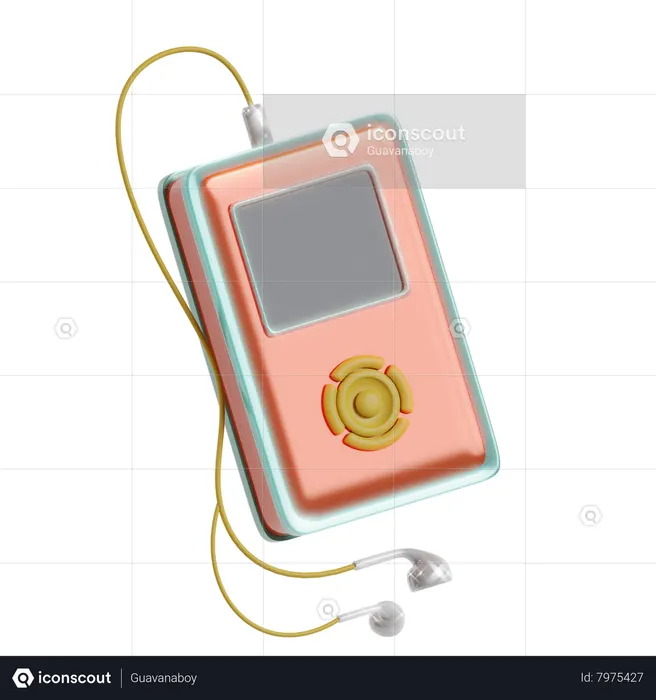 Leitor de mp3  3D Icon
