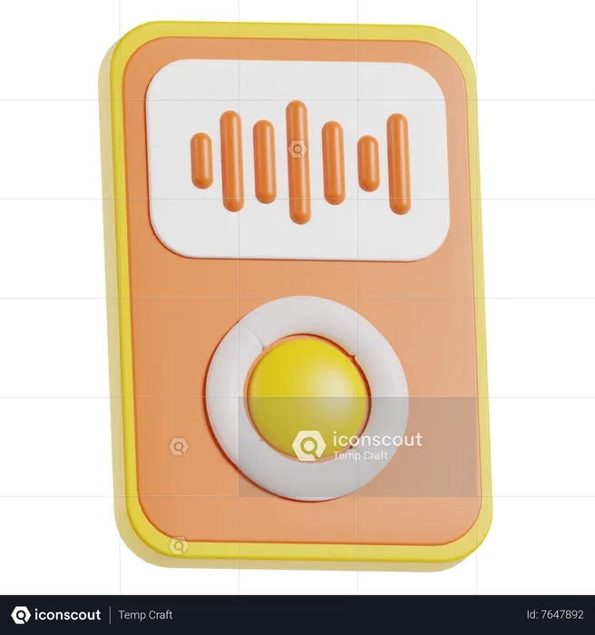 MP3-Player  3D Icon