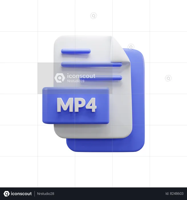 Fichier mp4  3D Icon