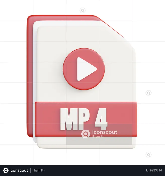 Fichier mp4  3D Icon