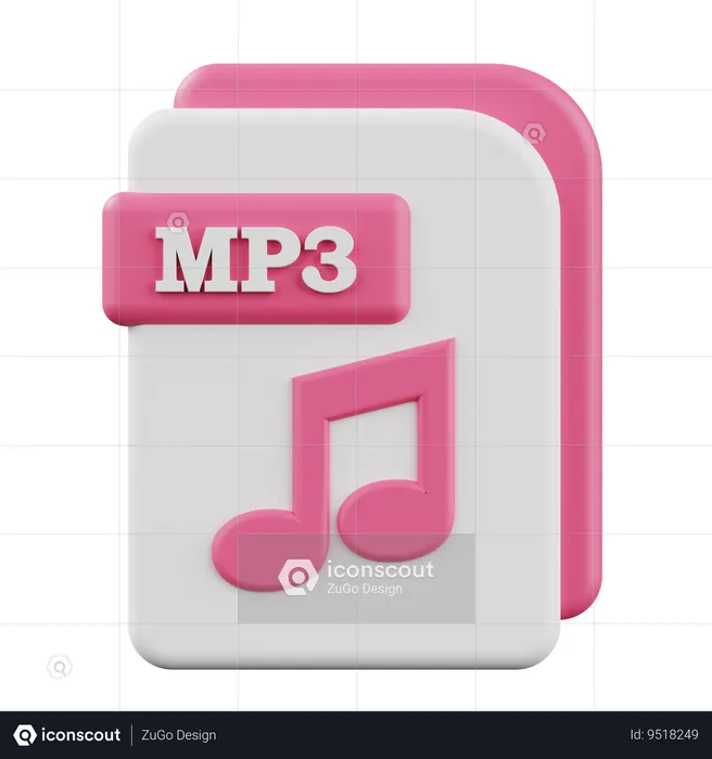 MP3  3D Icon