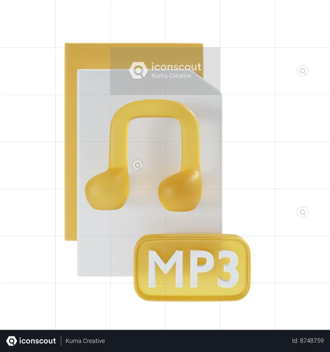 MP3 file  3D Icon