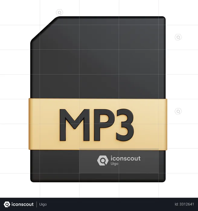 Mp3 File  3D Illustration