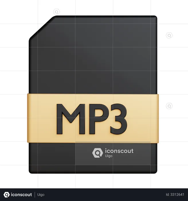 Mp3 File  3D Icon