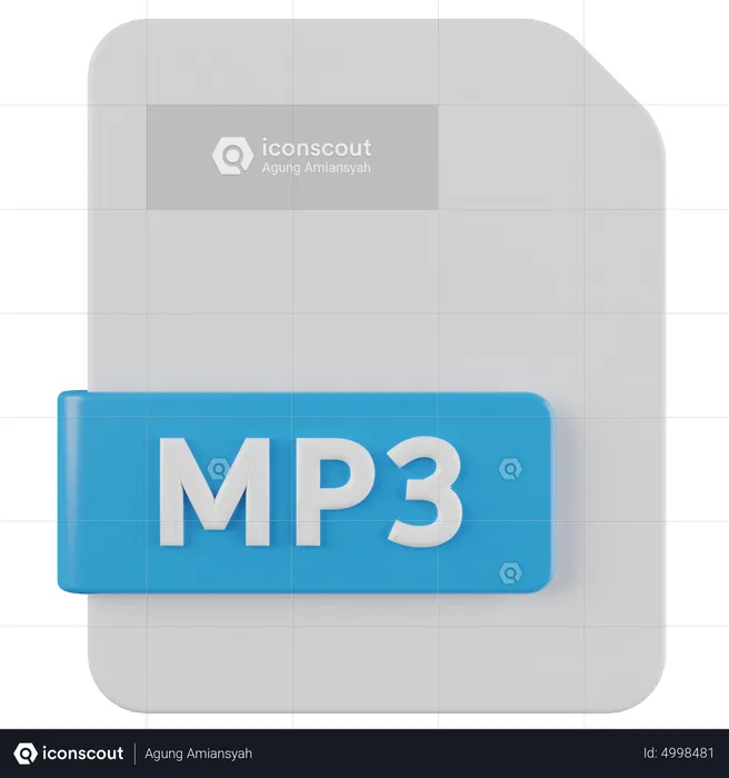 MP3 File  3D Icon