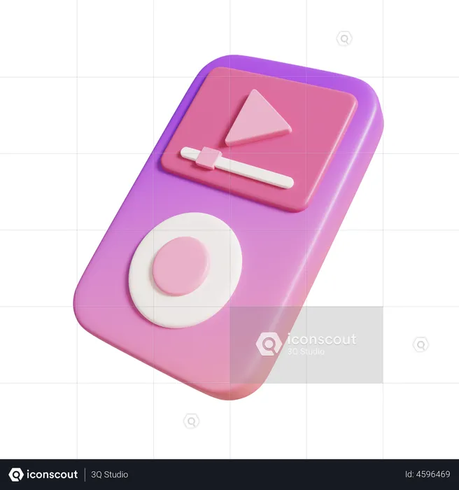 MP3-Player  3D Illustration