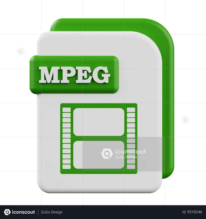 MPEG  3D Icon
