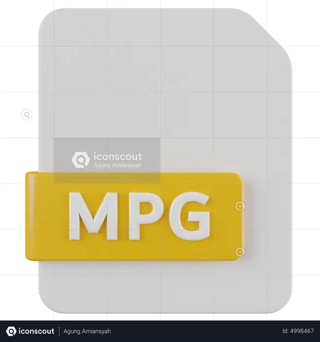 Mpg-Datei  3D Icon