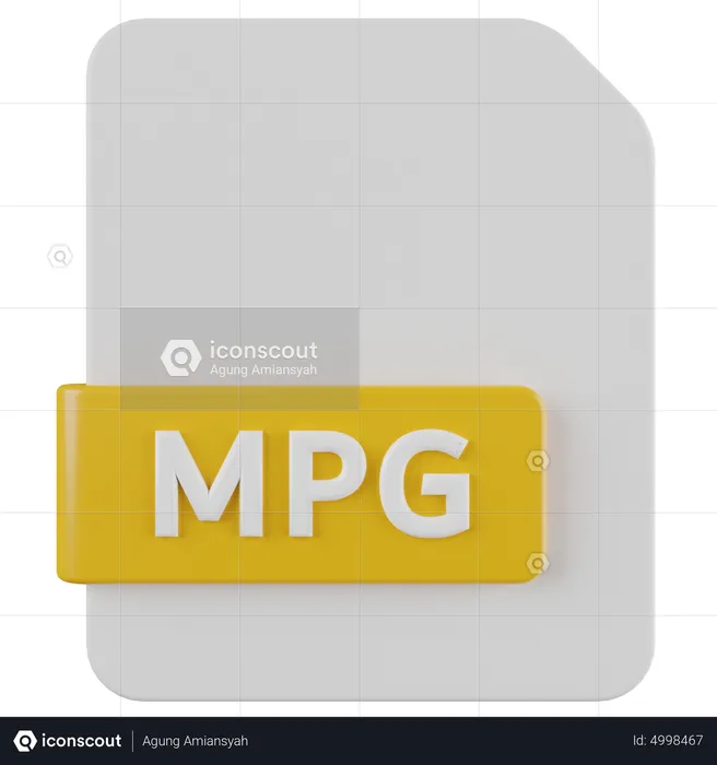 MPG File  3D Icon