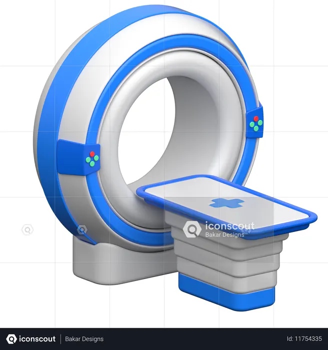 MRI Brain Machine  3D Icon