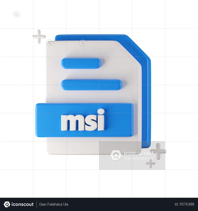 Msi-Datei  3D Icon