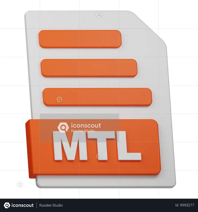 MTL-Datei  3D Icon