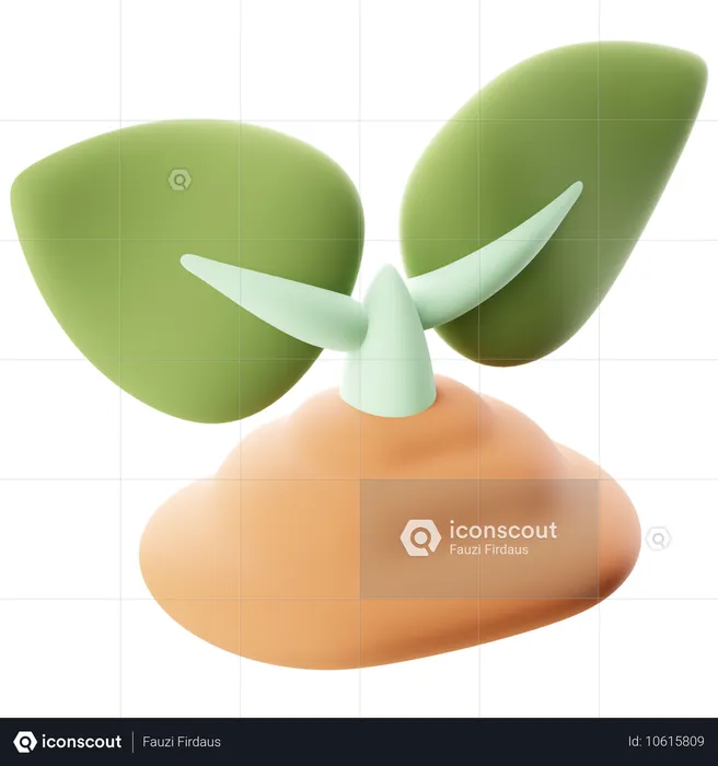 Plantinha  3D Icon