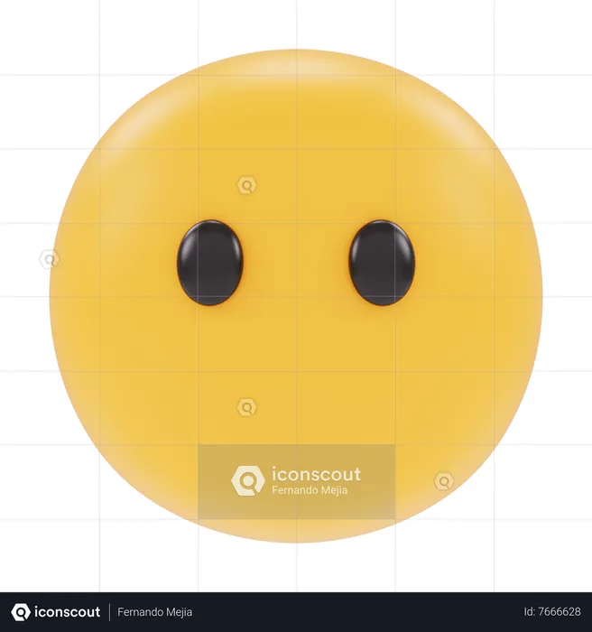 Emoji muet Emoji 3D Icon