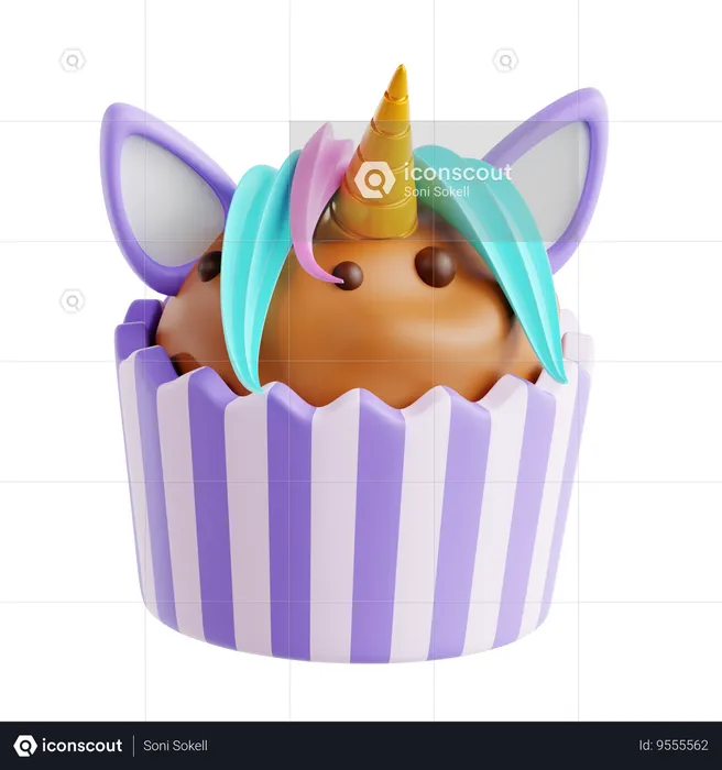 Muffin  3D Icon