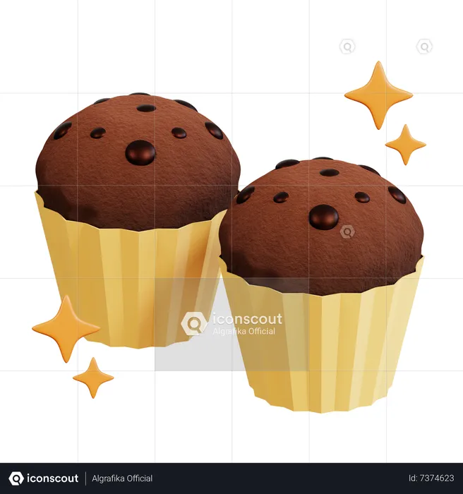 Muffin  3D Icon