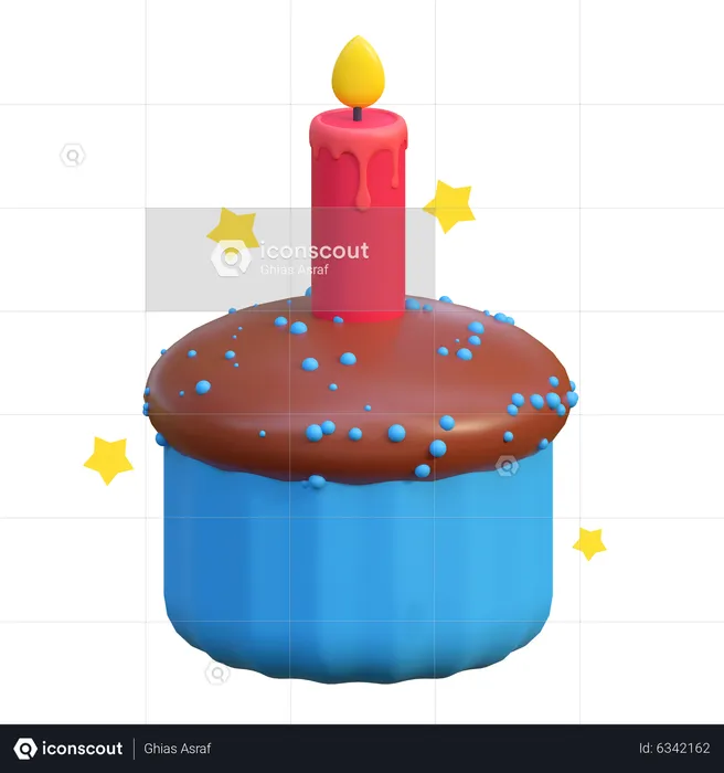 Muffin Cake  3D Icon