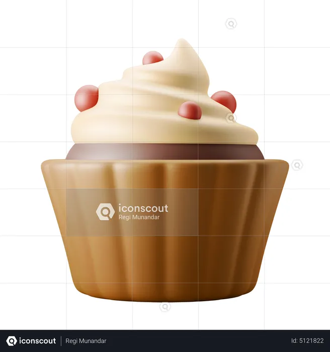 Muffin Cupcakes  3D Icon