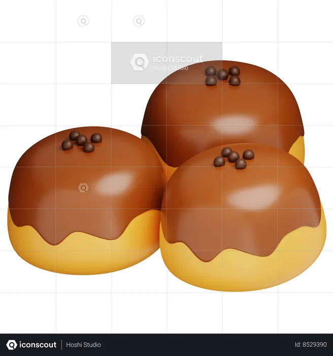 Muffins au chocolat  3D Icon