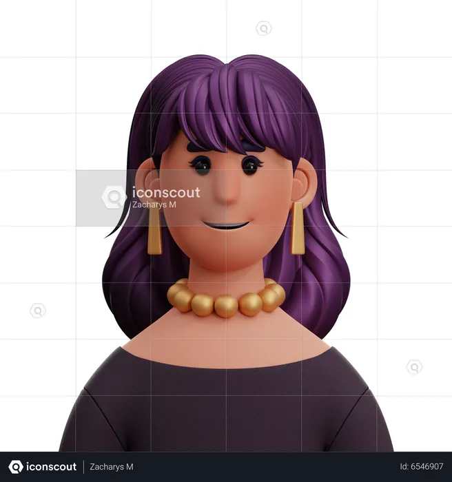 Mujer  3D Icon