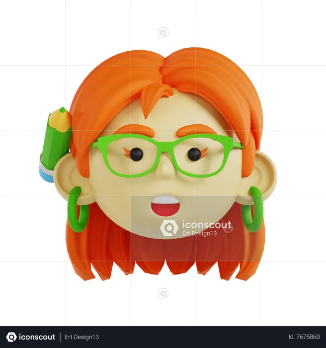 Mujer diseñadora  3D Icon