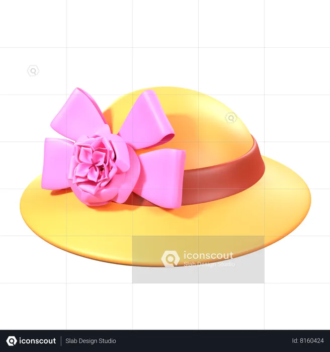 Sombrero de mujer  3D Icon