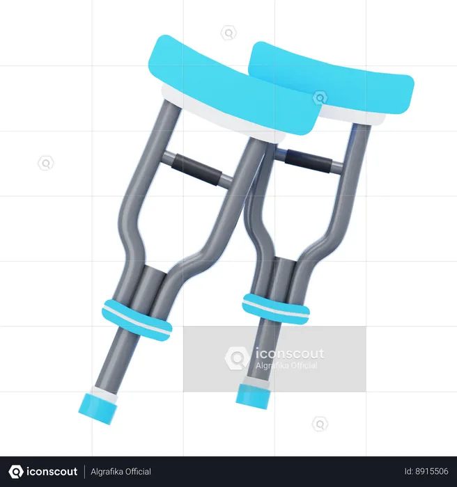 Muletas  3D Icon