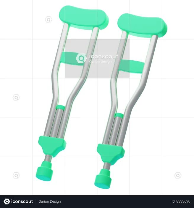 Muletas  3D Icon