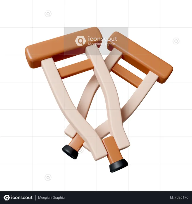 Muletas  3D Icon