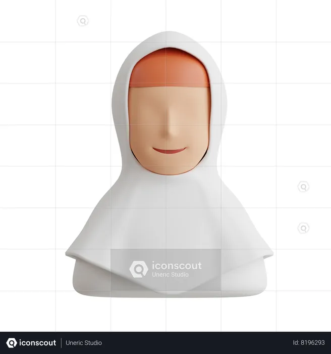 Mulher árabe  3D Icon