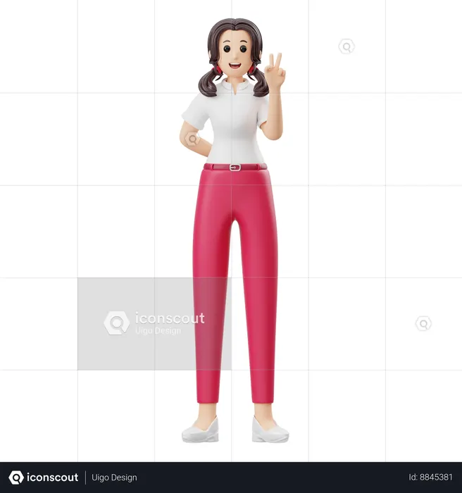 Mulher está dizendo olá  3D Icon