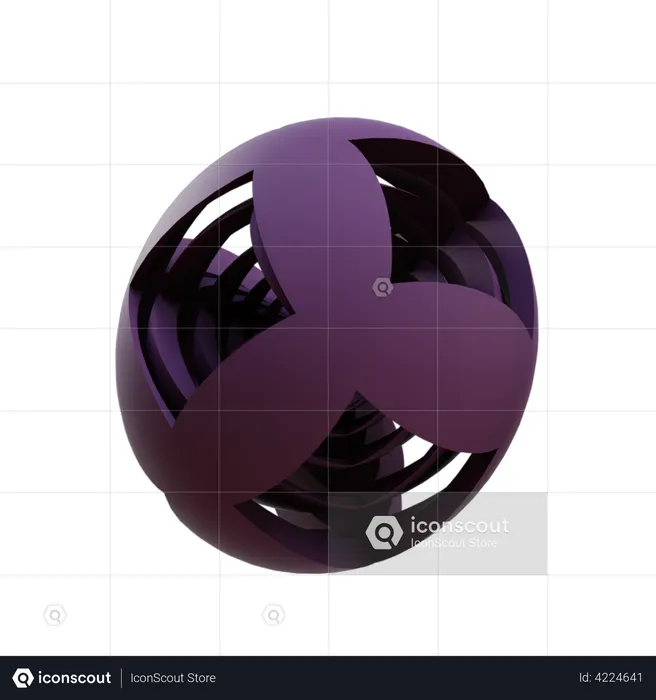 Multi Boolean Egg  3D Icon