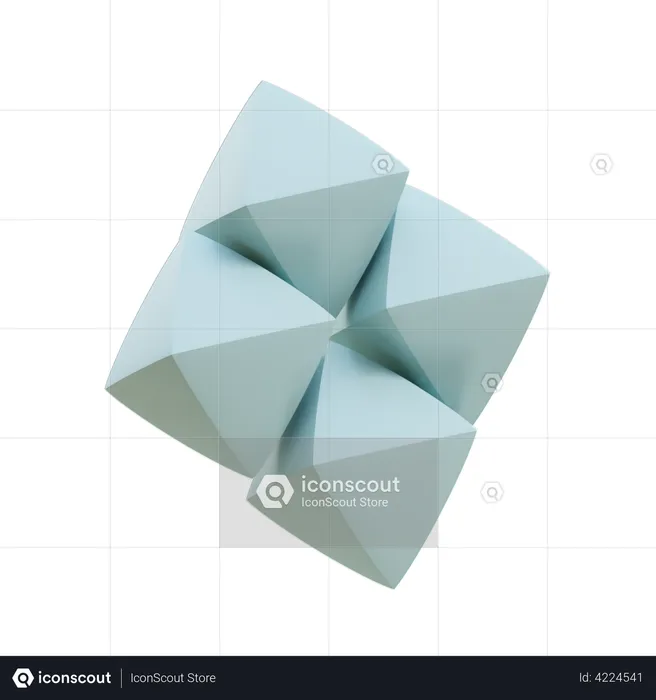 Multi Fat Diamonds  3D Icon