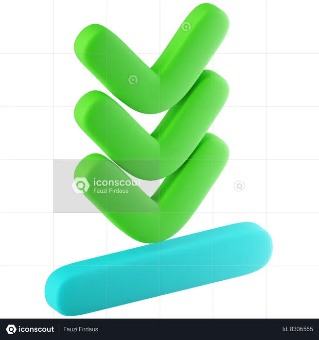 Multiple Downloads  3D Icon