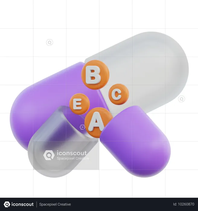 Multivitamine  3D Icon