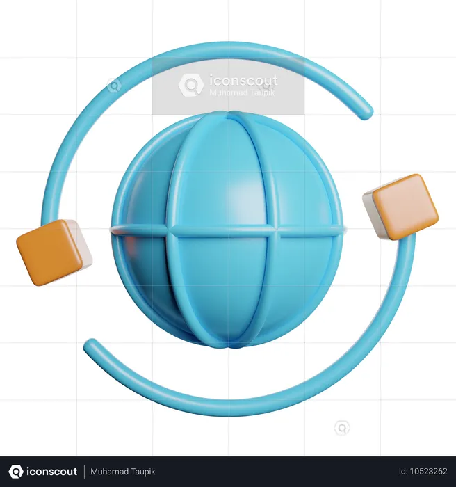 Mundo  3D Icon