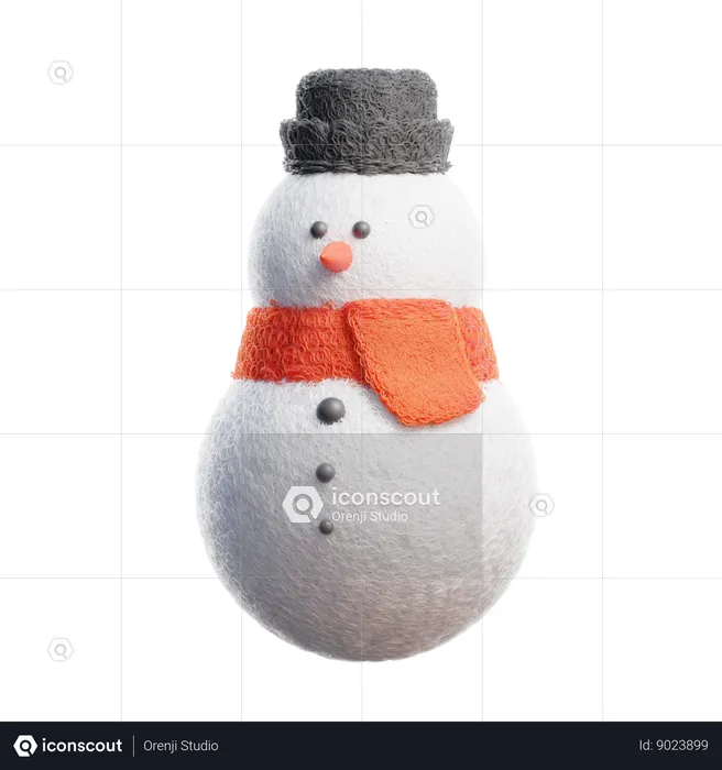 Muñeco de nieve  3D Icon