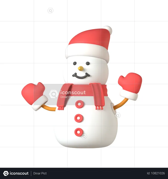 Muñeco de nieve  3D Icon