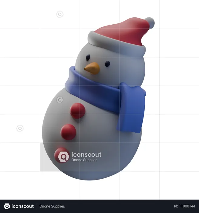 Muñeco de nieve  3D Icon