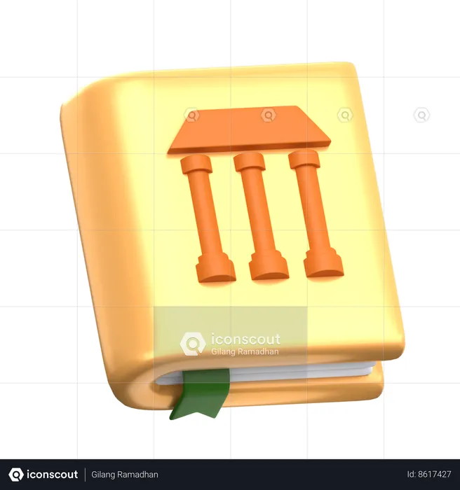 Museum Guide Book  3D Icon