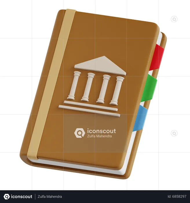Museum Guide Book  3D Icon