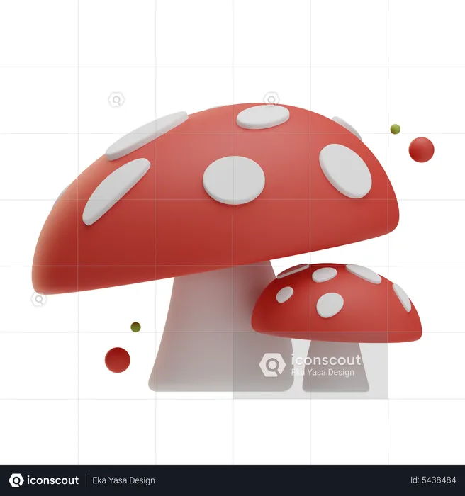 Mushroom  3D Icon