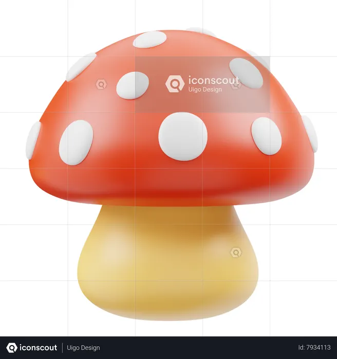 Mushroom  3D Icon